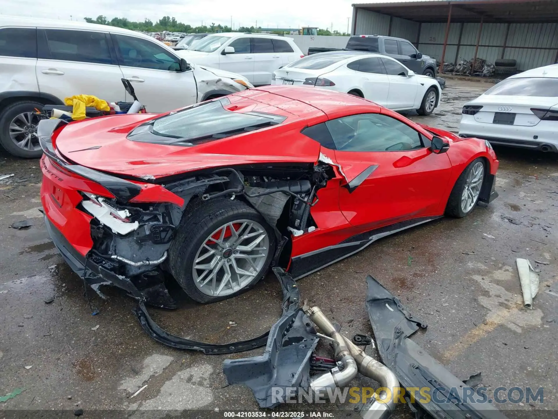 4 Photograph of a damaged car 1G1YB2D47P5100608 CHEVROLET CORVETTE STINGRAY 2023