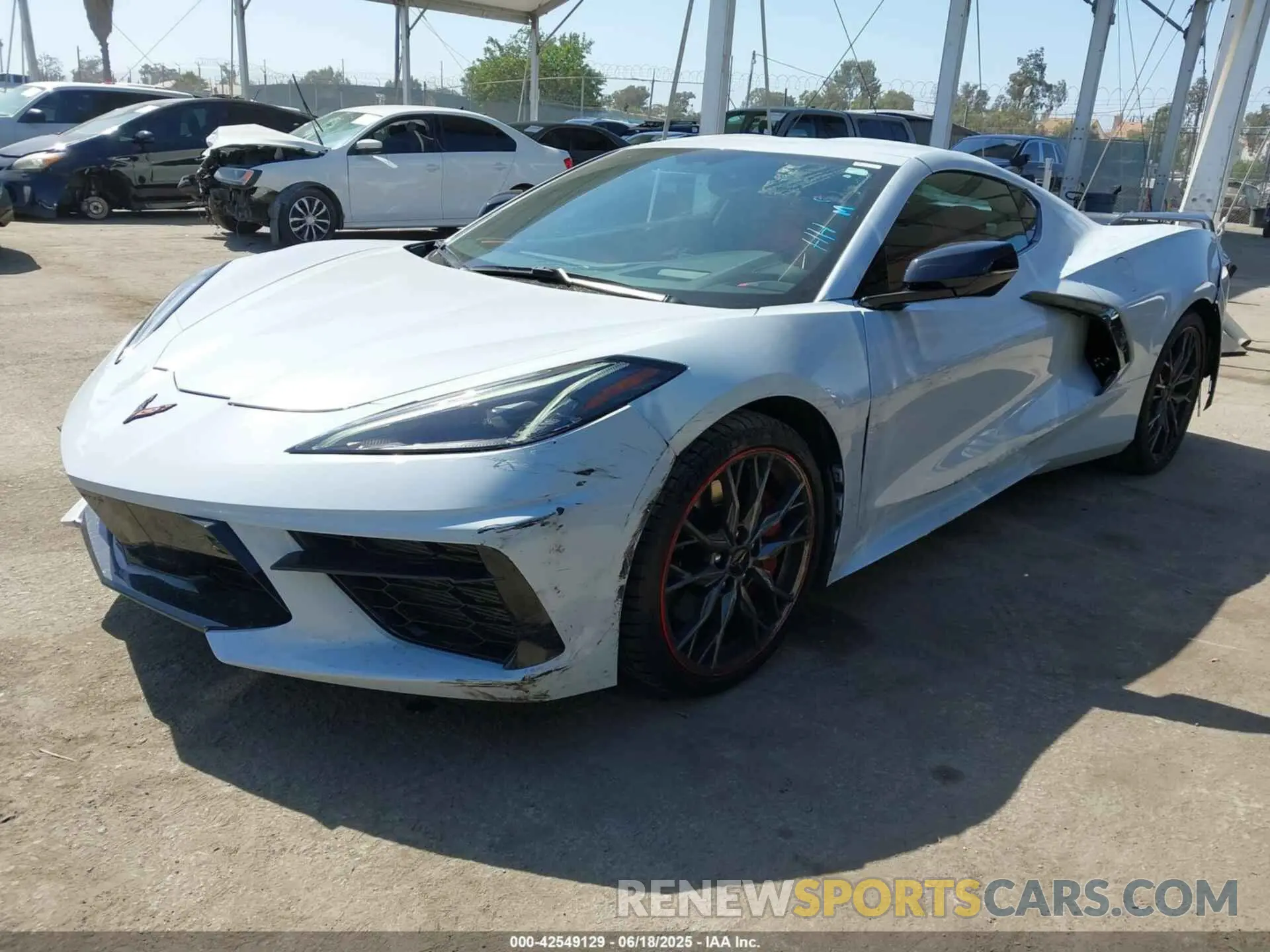 2 Photograph of a damaged car 1G1YB2D4XP5140679 CHEVROLET CORVETTE STINGRAY 2023