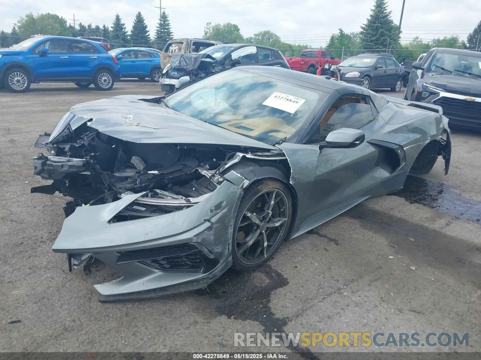 2 Photograph of a damaged car 1G1YC3D44P5110838 CHEVROLET CORVETTE STINGRAY 2023
