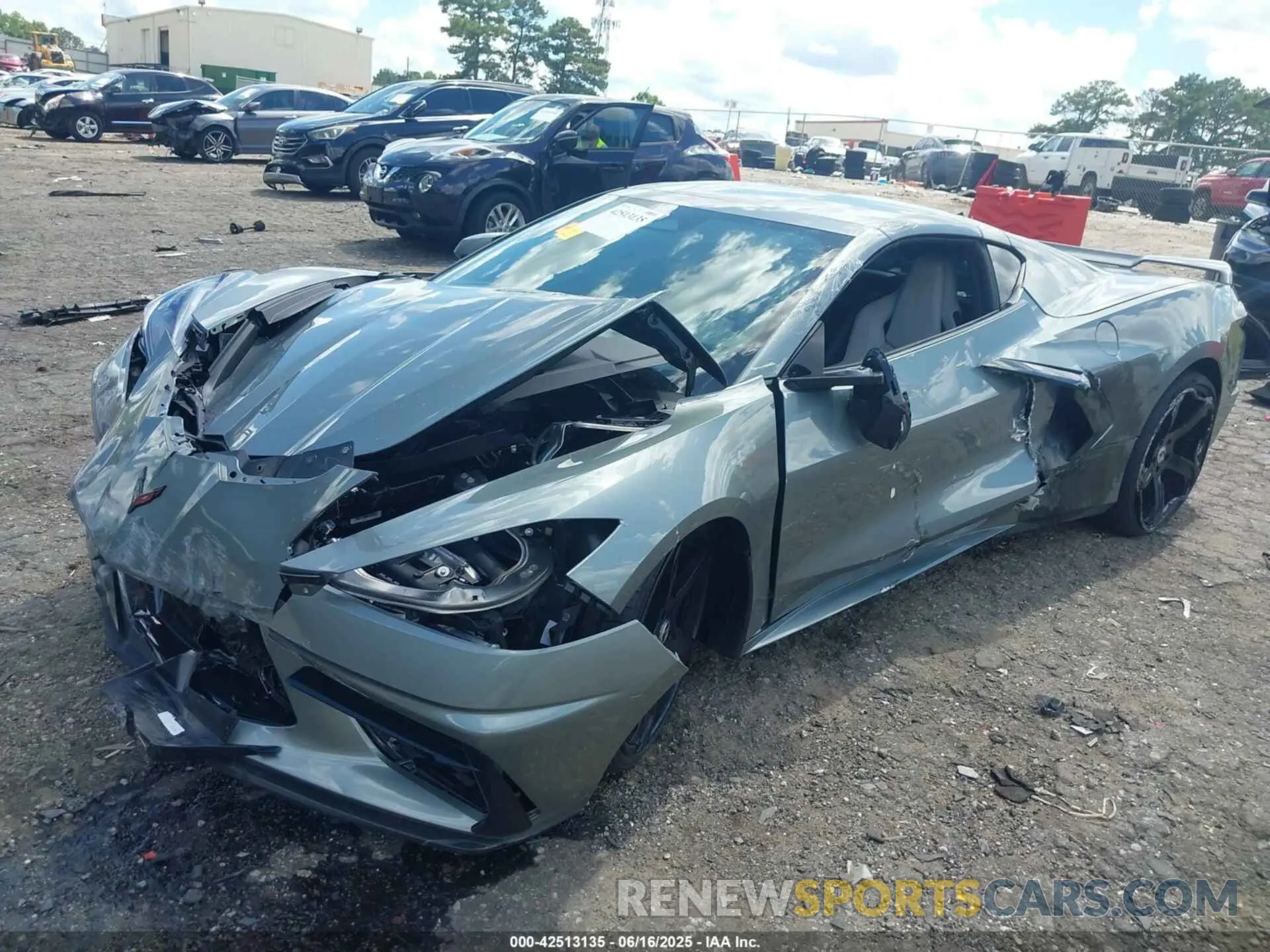 2 Photograph of a damaged car 1G1YA2D47R5116877 CHEVROLET CORVETTE STINGRAY 2024