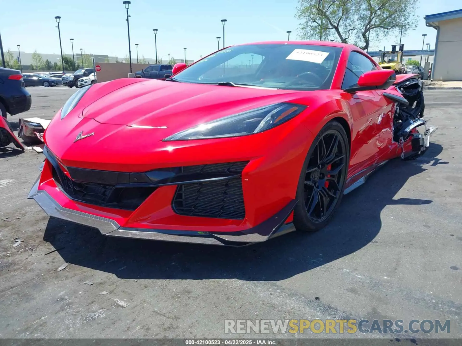 2 Photograph of a damaged car 1G1YF2D38P5600126 CHEVROLET CORVETTE Z06 2023