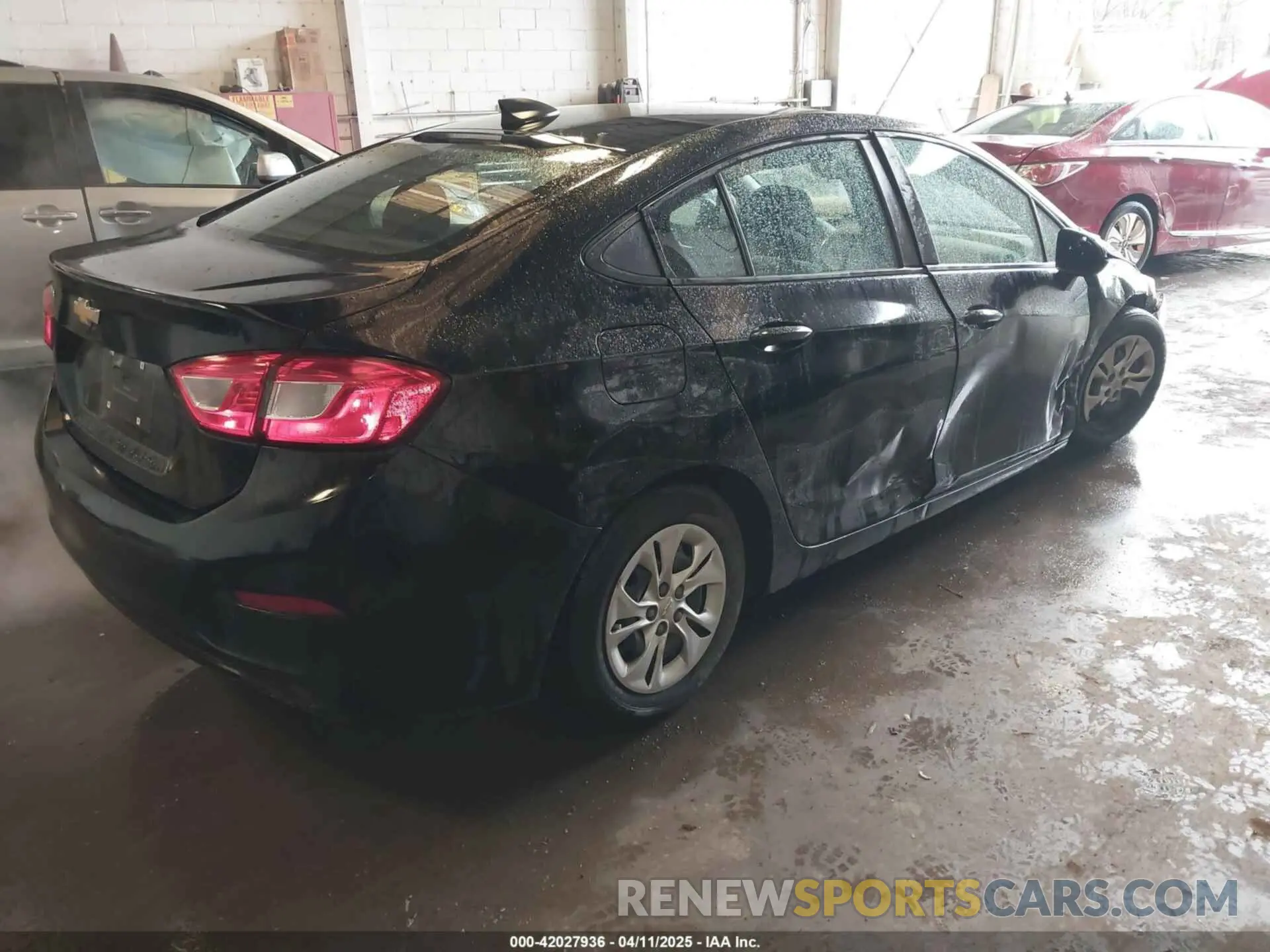4 Photograph of a damaged car 1G1BC5SM0K7108991 CHEVROLET CRUZE 2019