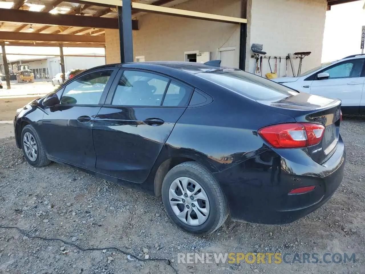 2 Photograph of a damaged car 1G1BC5SM0K7123538 CHEVROLET CRUZE 2019