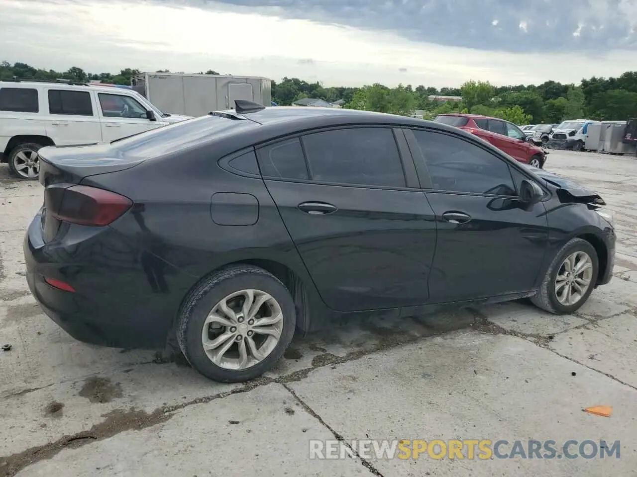 3 Photograph of a damaged car 1G1BC5SM0K7152067 CHEVROLET CRUZE 2019