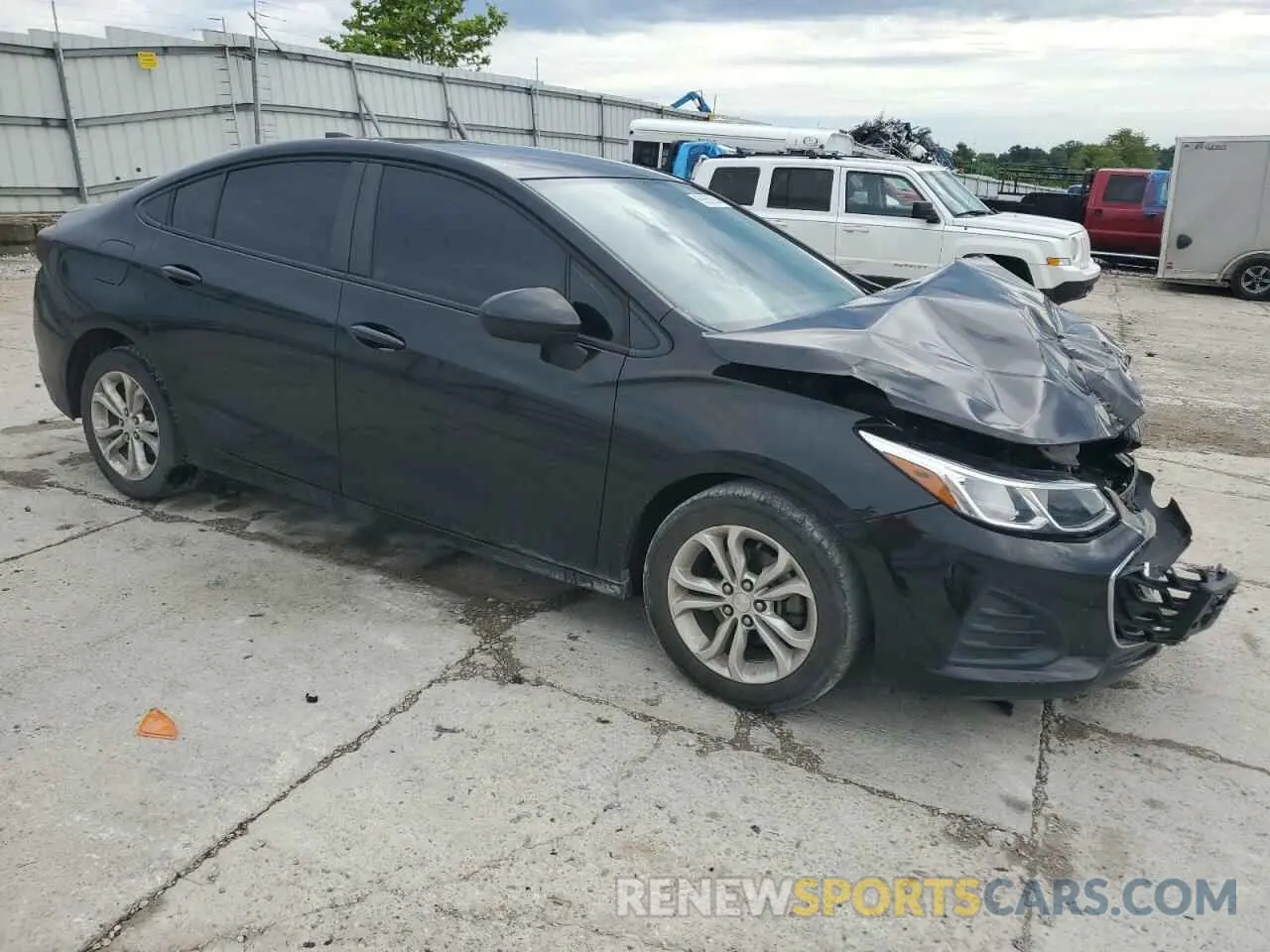 4 Photograph of a damaged car 1G1BC5SM0K7152067 CHEVROLET CRUZE 2019