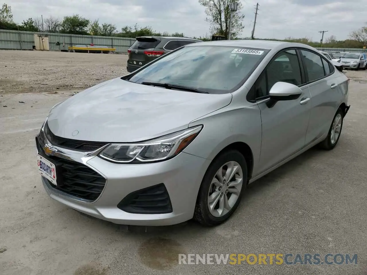 1 Photograph of a damaged car 1G1BC5SM1K7119109 CHEVROLET CRUZE 2019
