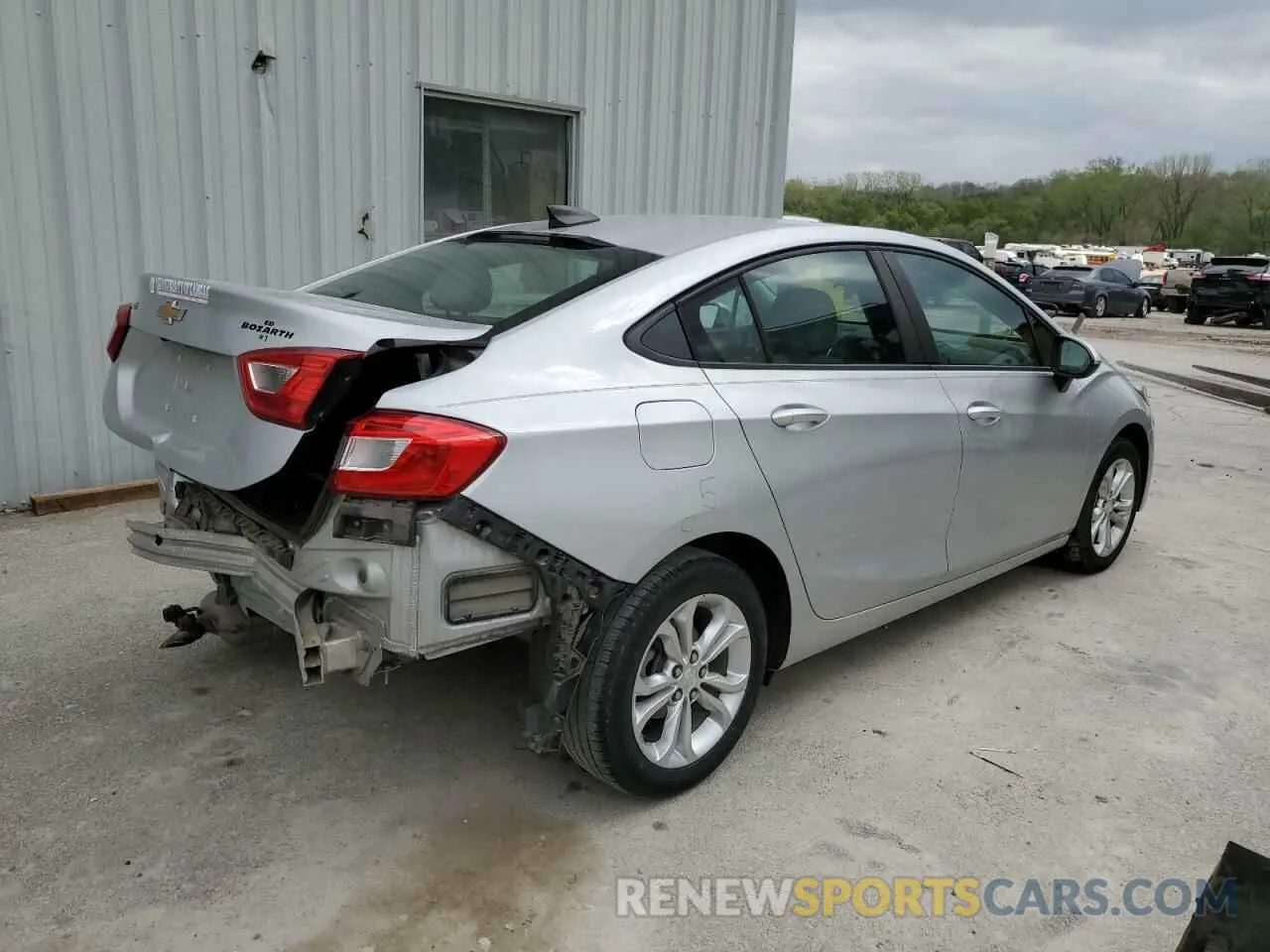 3 Photograph of a damaged car 1G1BC5SM1K7119109 CHEVROLET CRUZE 2019