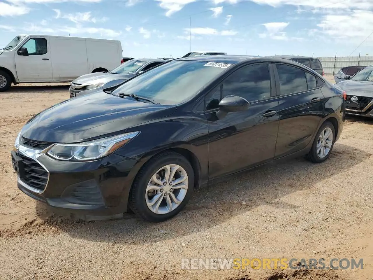 1 Photograph of a damaged car 1G1BC5SM2K7112959 CHEVROLET CRUZE 2019