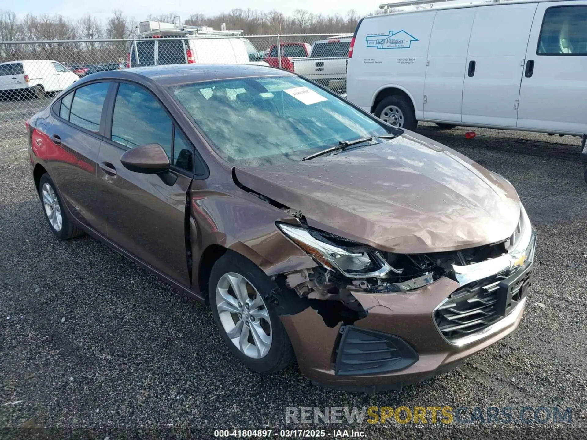 1 Фотография поврежденного автомобиля 1G1BC5SM2K7129891 CHEVROLET CRUZE 2019