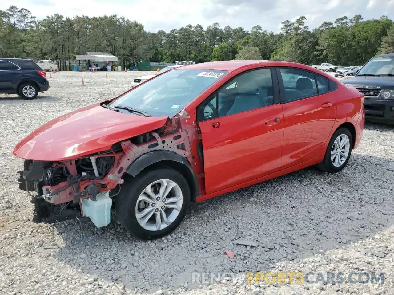 1 Photograph of a damaged car 1G1BC5SM3K7142276 CHEVROLET CRUZE 2019