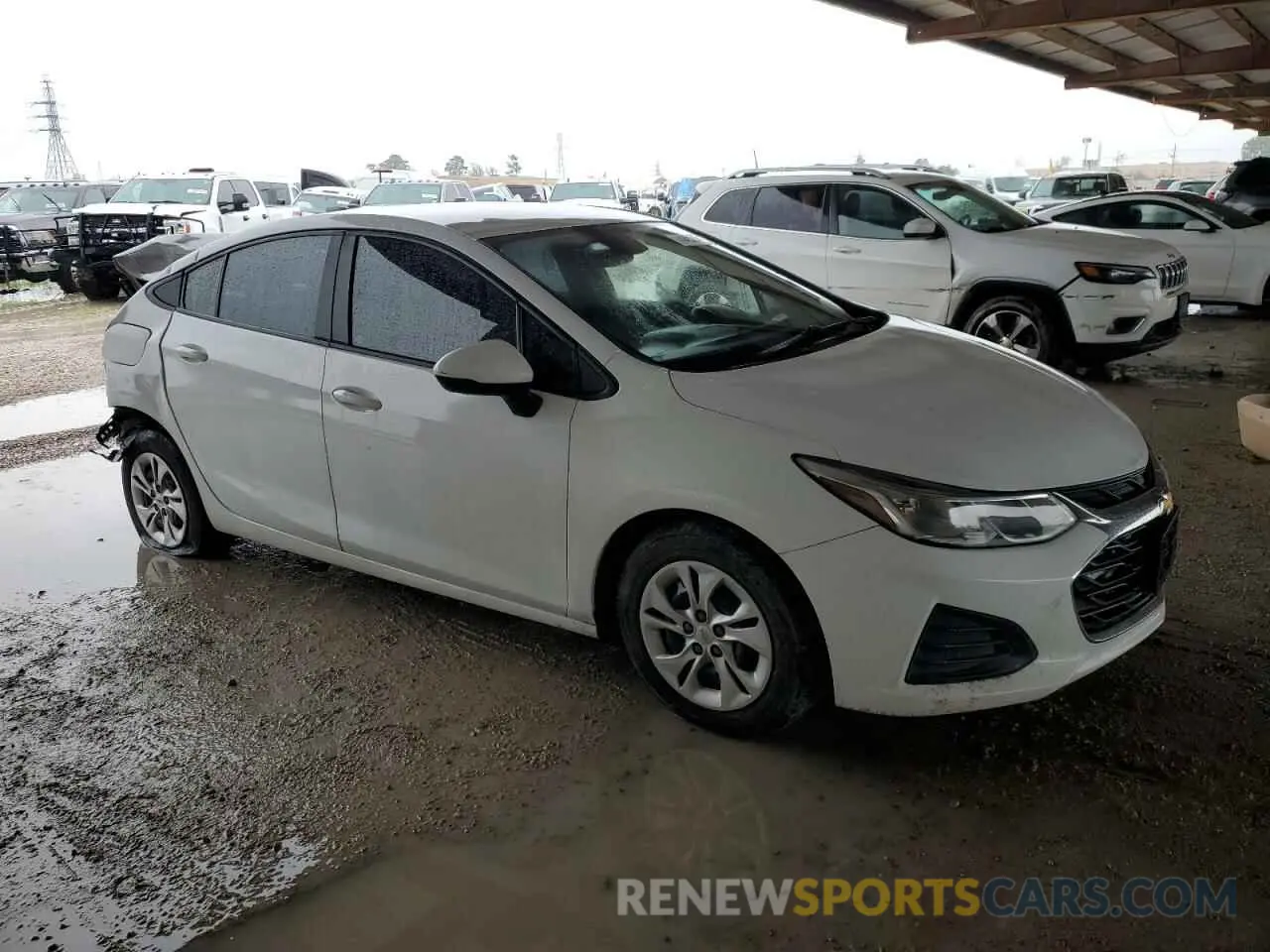4 Photograph of a damaged car 1G1BC5SM5K7107111 CHEVROLET CRUZE 2019