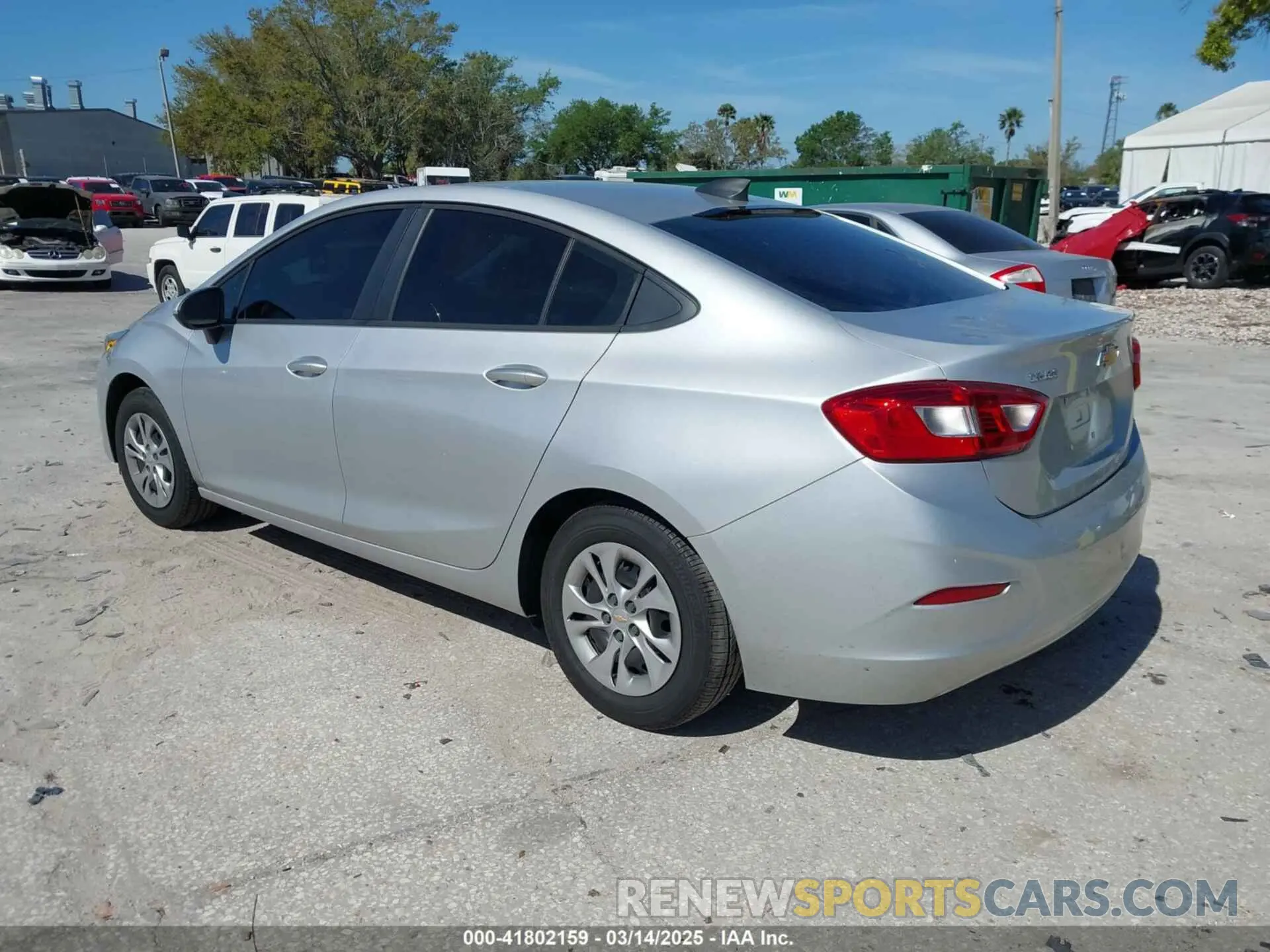 3 Photograph of a damaged car 1G1BC5SM5K7149892 CHEVROLET CRUZE 2019