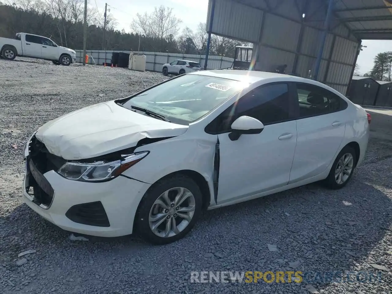 1 Фотография поврежденного автомобиля 1G1BC5SM6K7152686 CHEVROLET CRUZE 2019