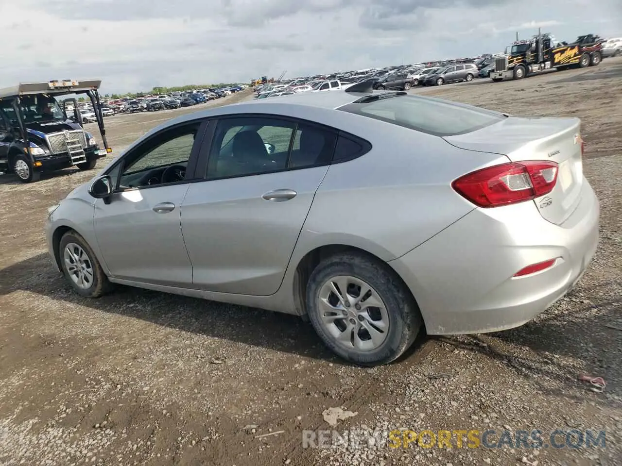 2 Photograph of a damaged car 1G1BC5SM7K7101486 CHEVROLET CRUZE 2019
