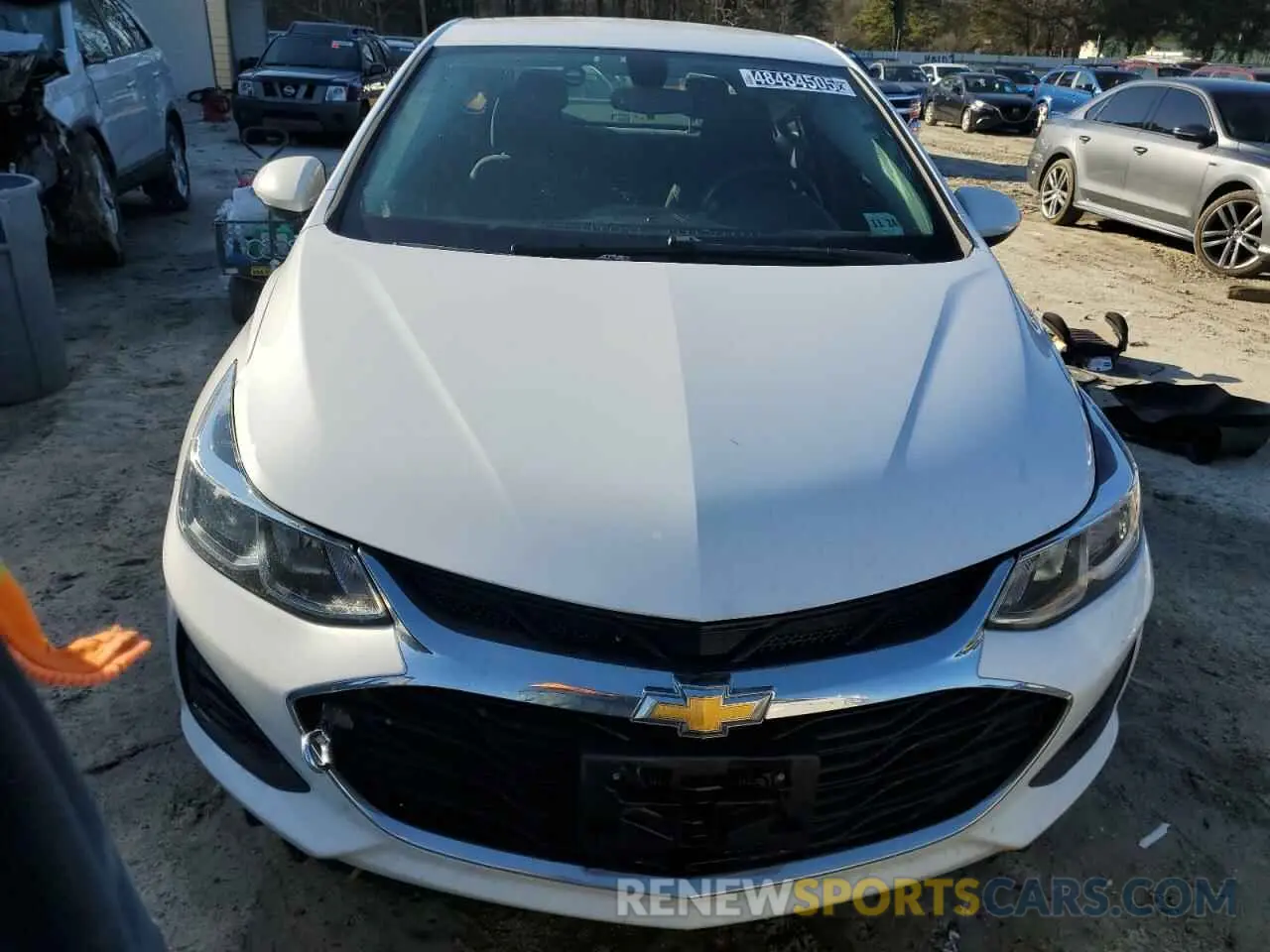 5 Photograph of a damaged car 1G1BC5SM7K7107370 CHEVROLET CRUZE 2019