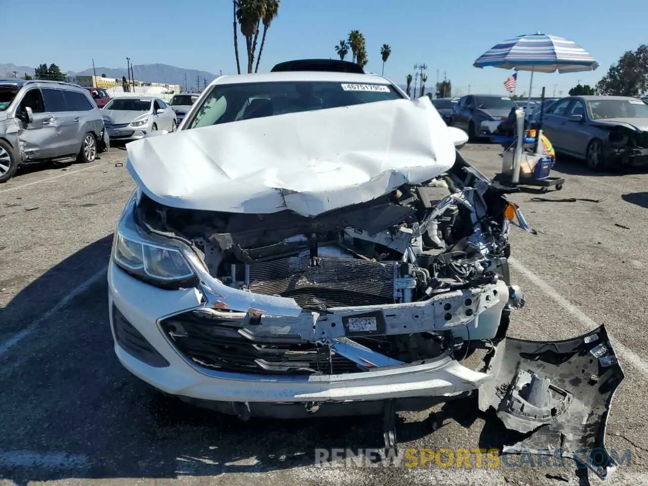 5 Photograph of a damaged car 1G1BC5SM7K7123231 CHEVROLET CRUZE 2019