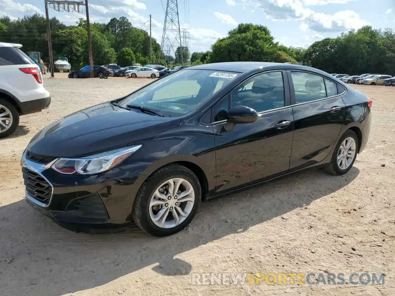 1 Photograph of a damaged car 1G1BC5SM9K7112263 CHEVROLET CRUZE 2019