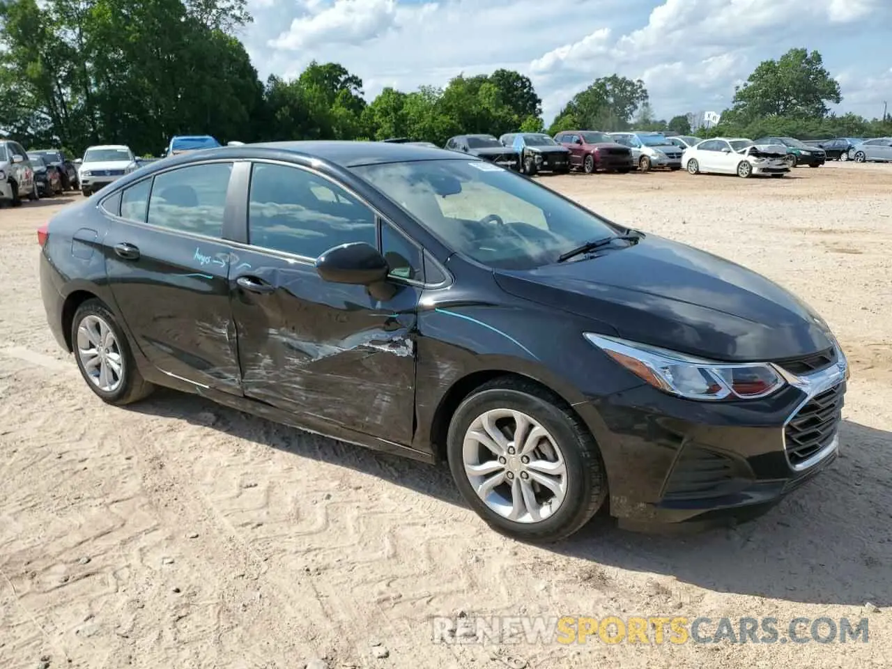 4 Photograph of a damaged car 1G1BC5SM9K7112263 CHEVROLET CRUZE 2019