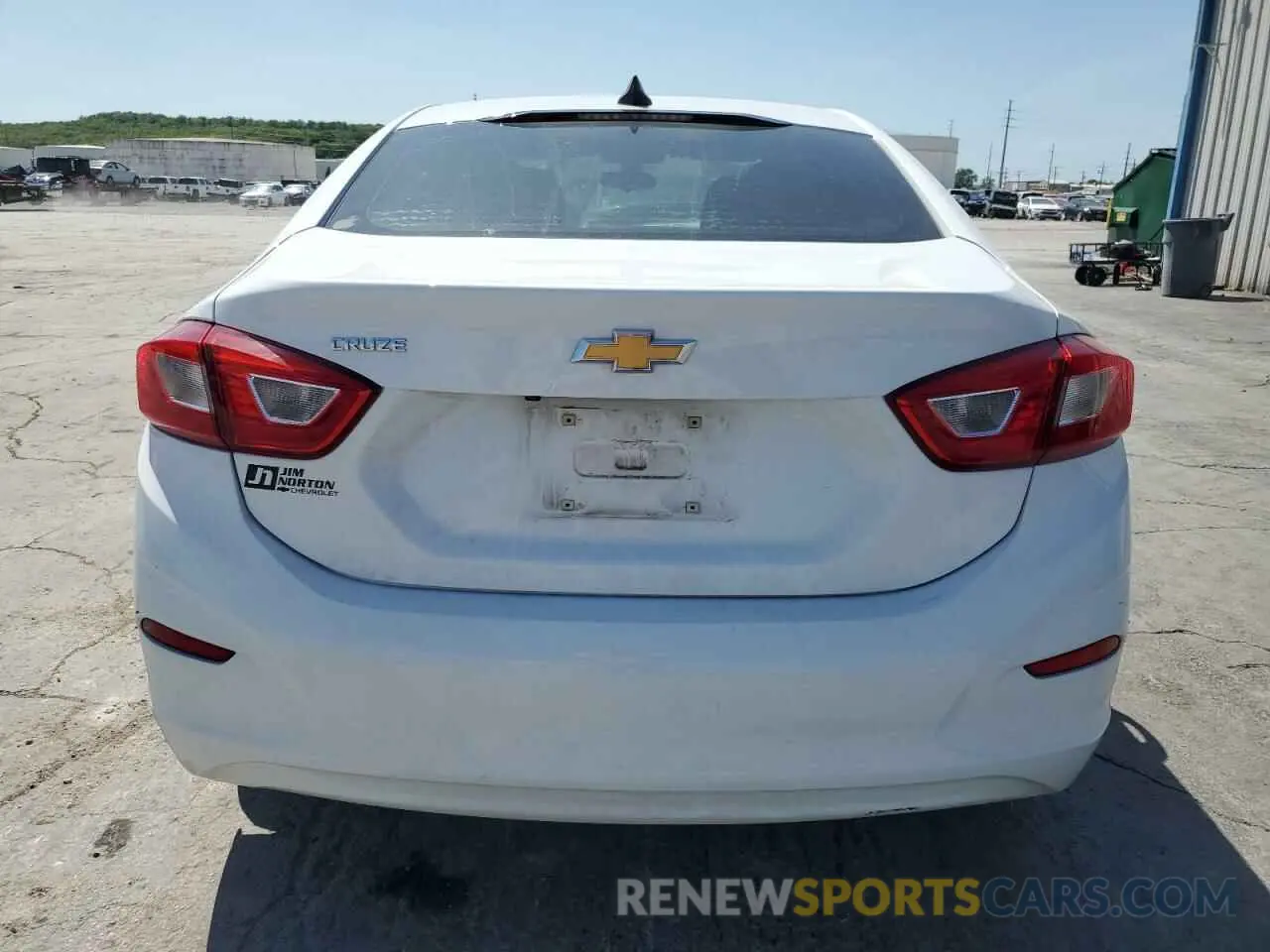 6 Photograph of a damaged car 1G1BC5SMXK7152772 CHEVROLET CRUZE 2019