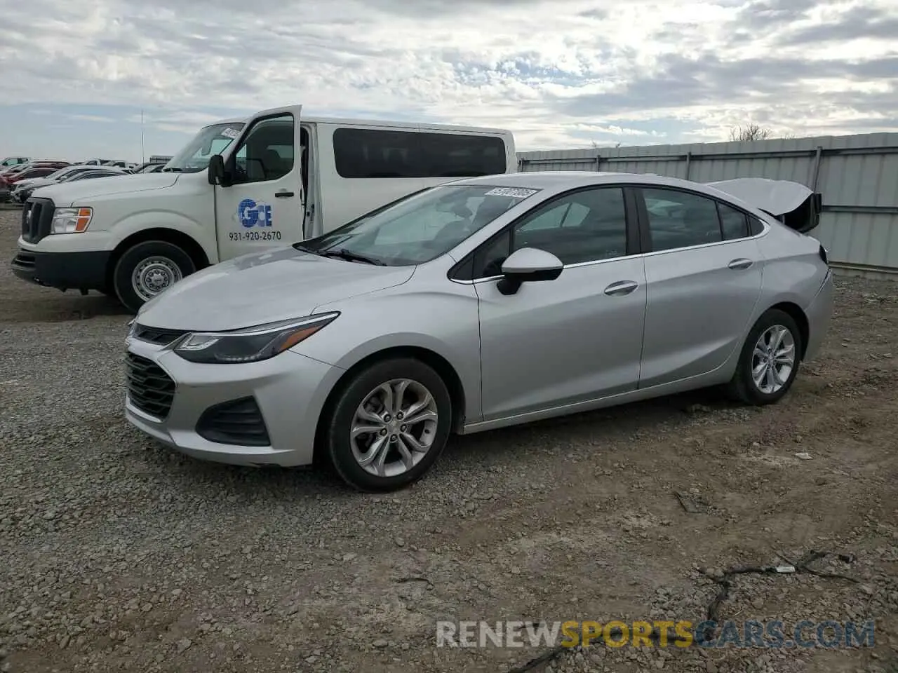 1 Photograph of a damaged car 1G1BE5SM0K7117359 CHEVROLET CRUZE 2019