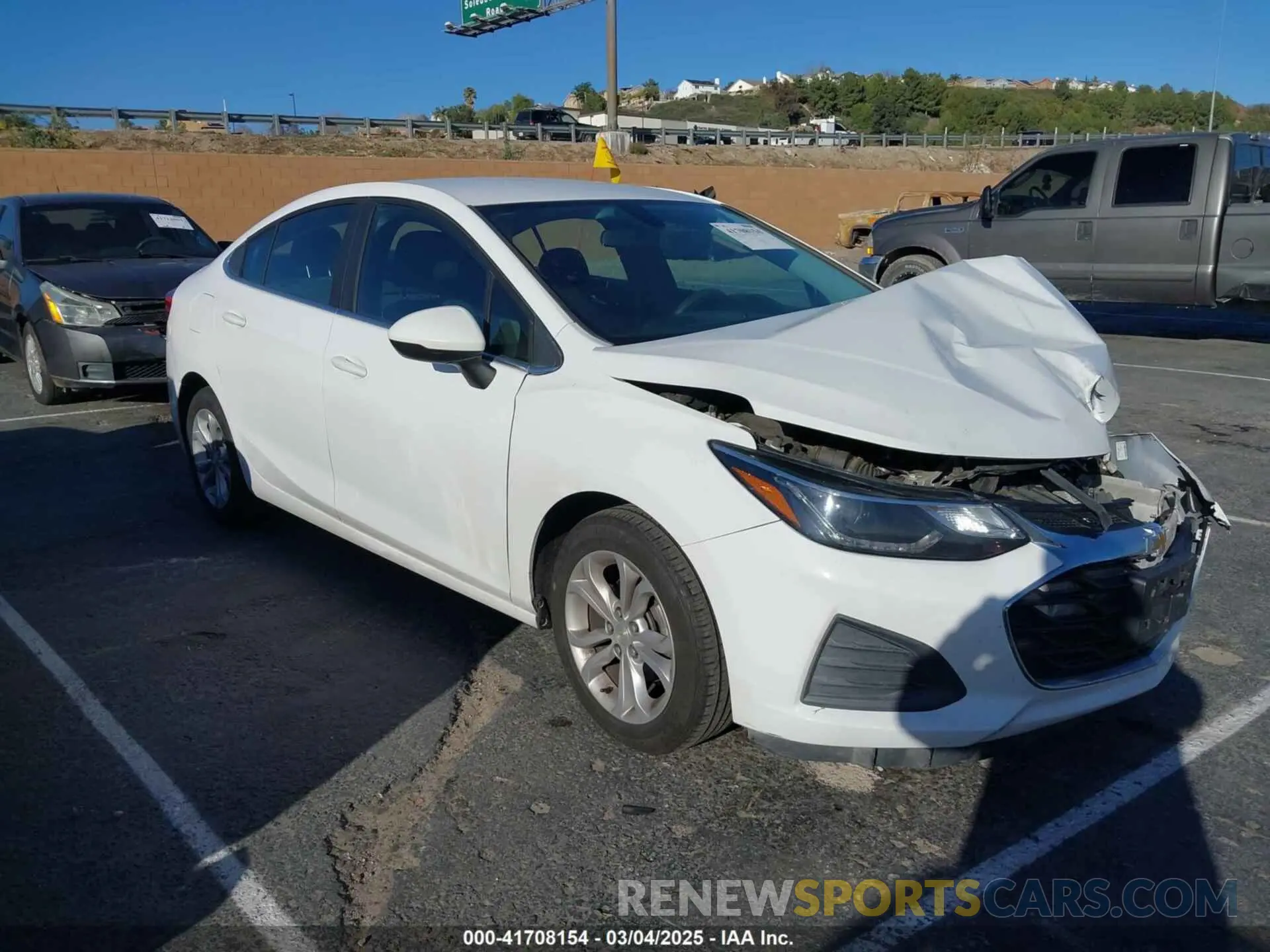 1 Photograph of a damaged car 1G1BE5SM0K7121251 CHEVROLET CRUZE 2019