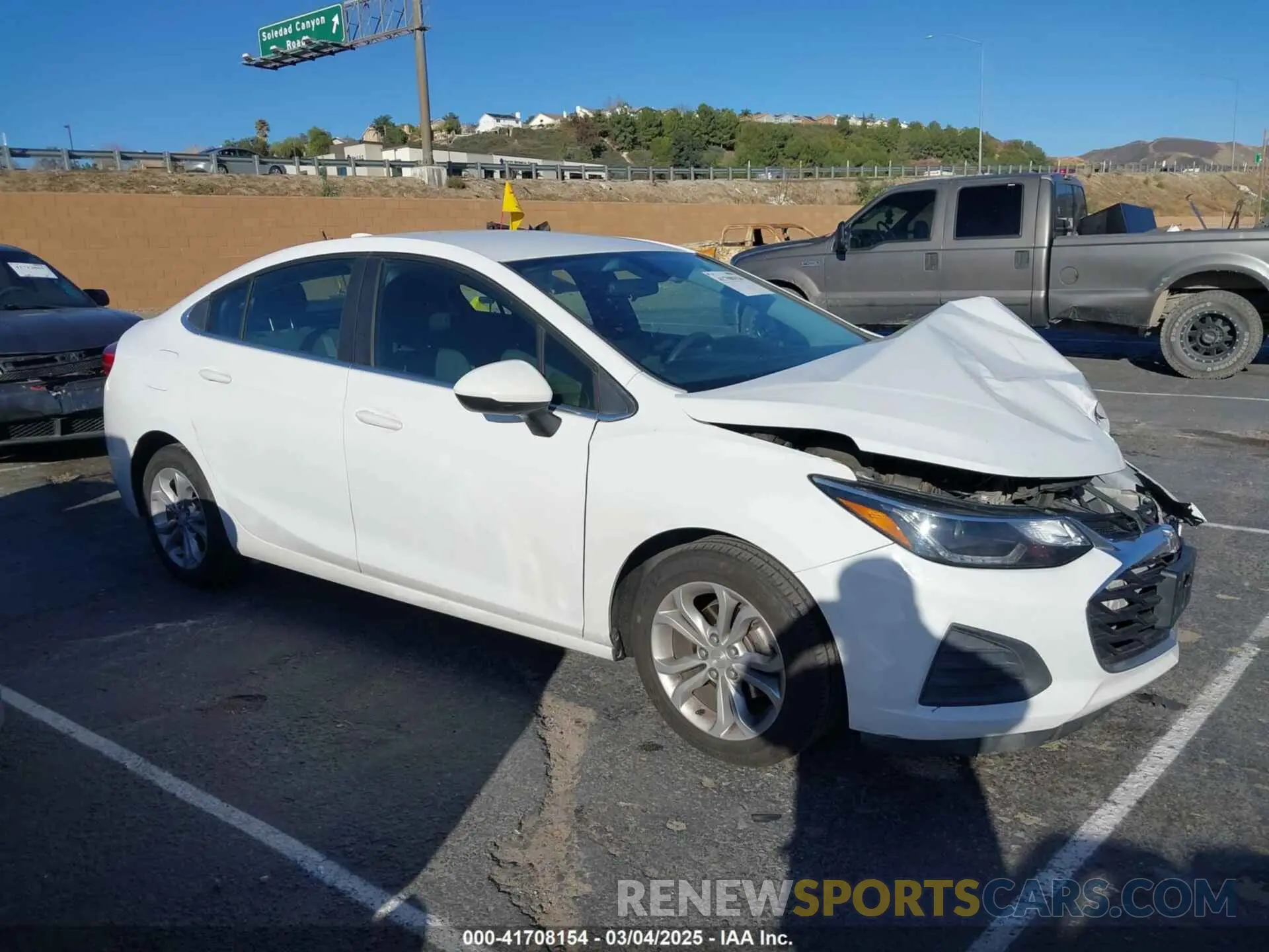 14 Photograph of a damaged car 1G1BE5SM0K7121251 CHEVROLET CRUZE 2019