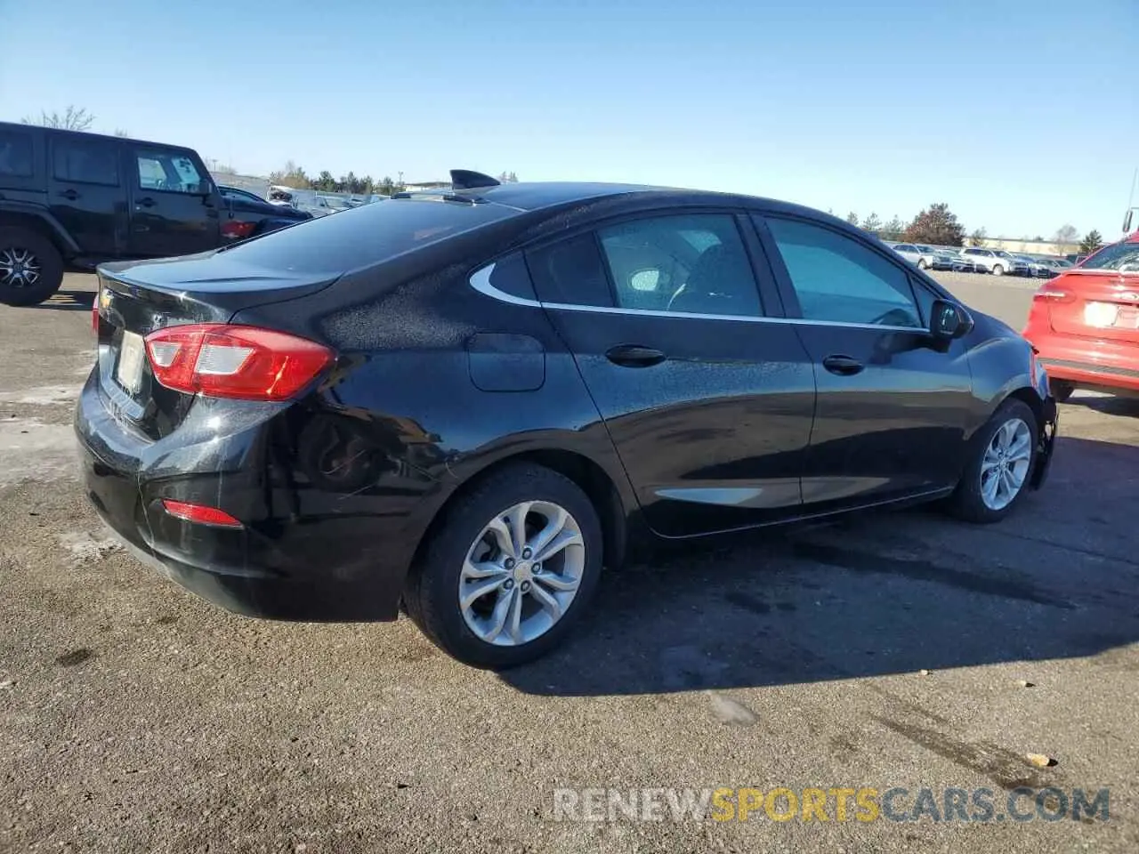3 Photograph of a damaged car 1G1BE5SM0K7145534 CHEVROLET CRUZE 2019