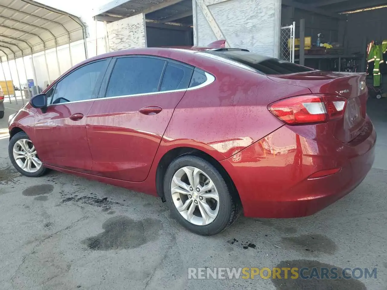 2 Photograph of a damaged car 1G1BE5SM1K7101798 CHEVROLET CRUZE 2019