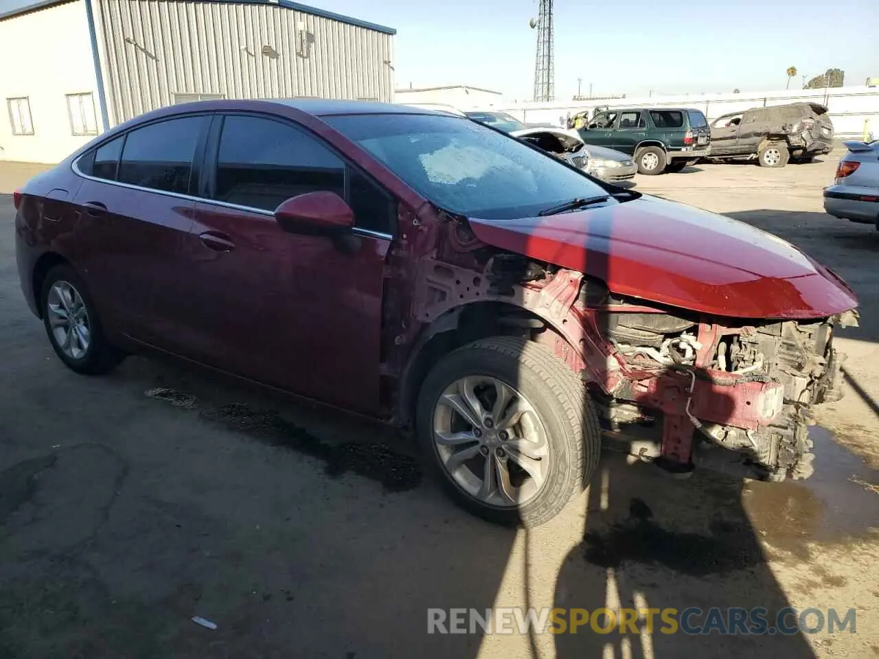 4 Photograph of a damaged car 1G1BE5SM1K7101798 CHEVROLET CRUZE 2019