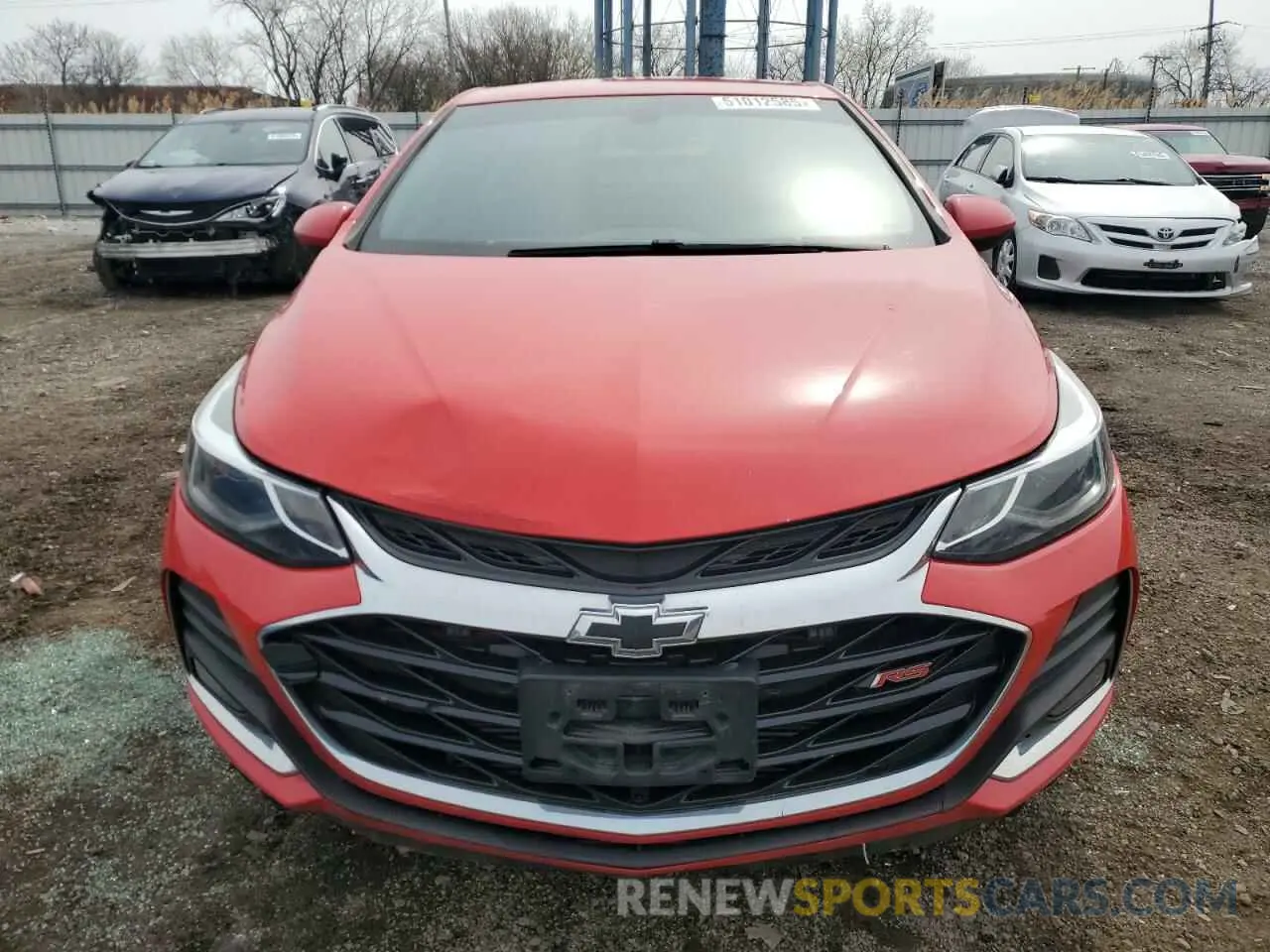 5 Фотография поврежденного автомобиля 1G1BE5SM1K7104863 CHEVROLET CRUZE 2019