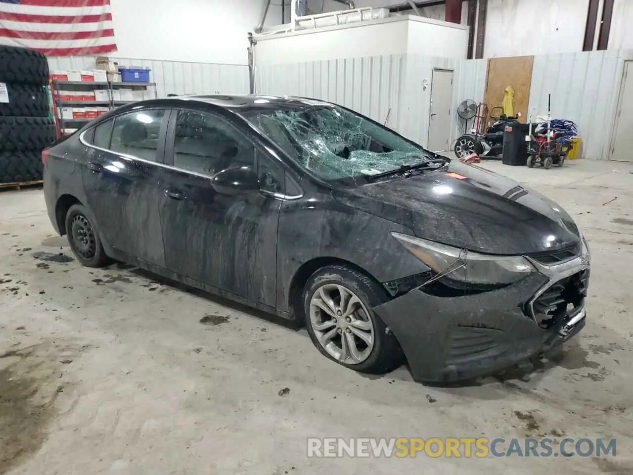 4 Photograph of a damaged car 1G1BE5SM1K7125633 CHEVROLET CRUZE 2019