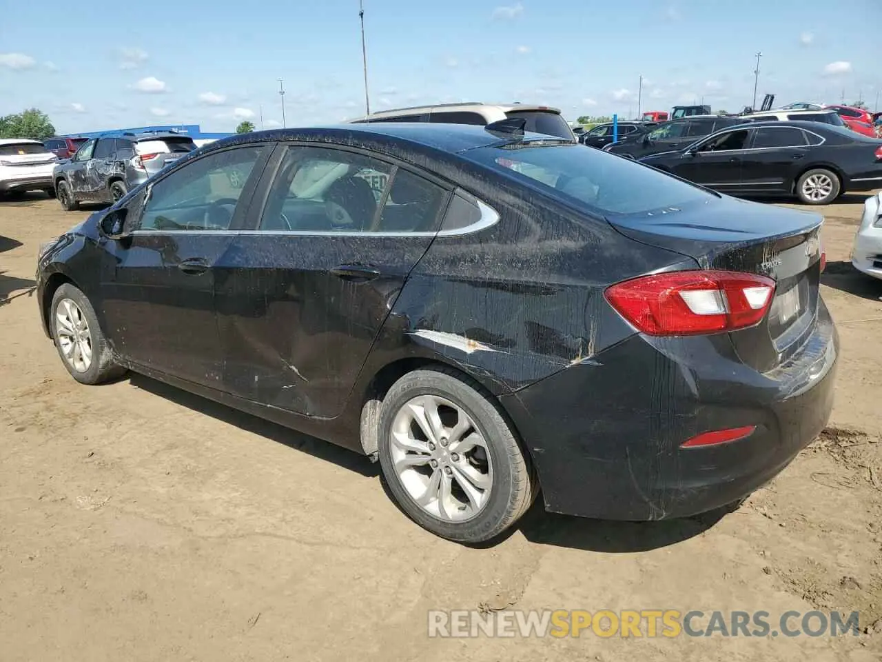 2 Photograph of a damaged car 1G1BE5SM2K7118903 CHEVROLET CRUZE 2019
