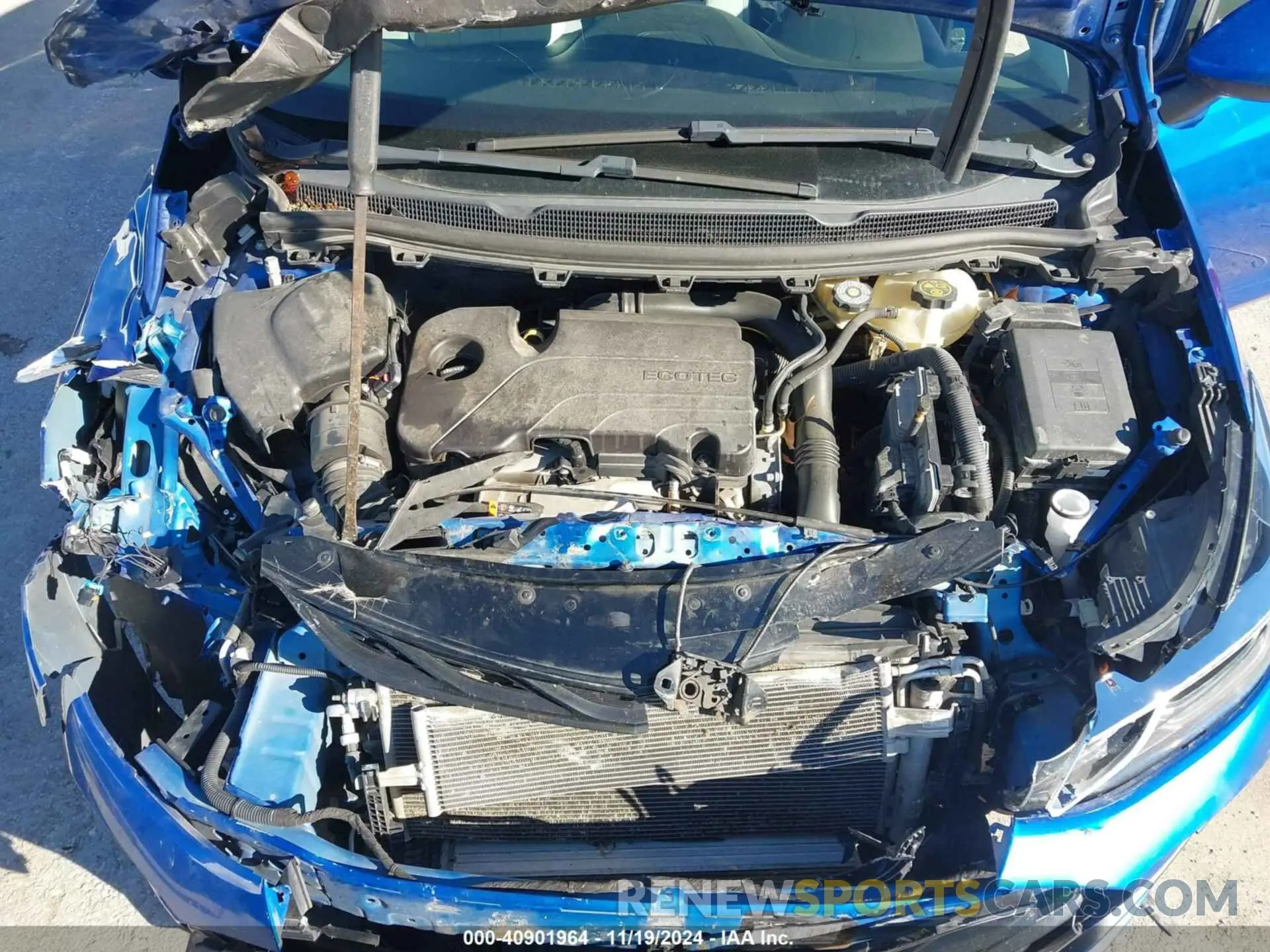 10 Photograph of a damaged car 1G1BE5SM3K7104055 CHEVROLET CRUZE 2019