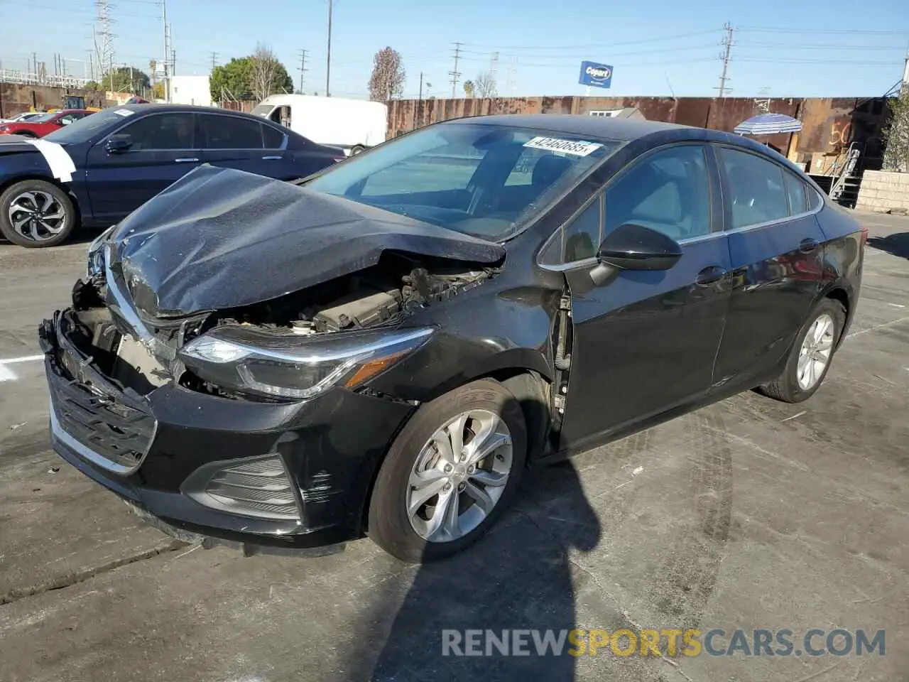 1 Photograph of a damaged car 1G1BE5SM3K7134804 CHEVROLET CRUZE 2019