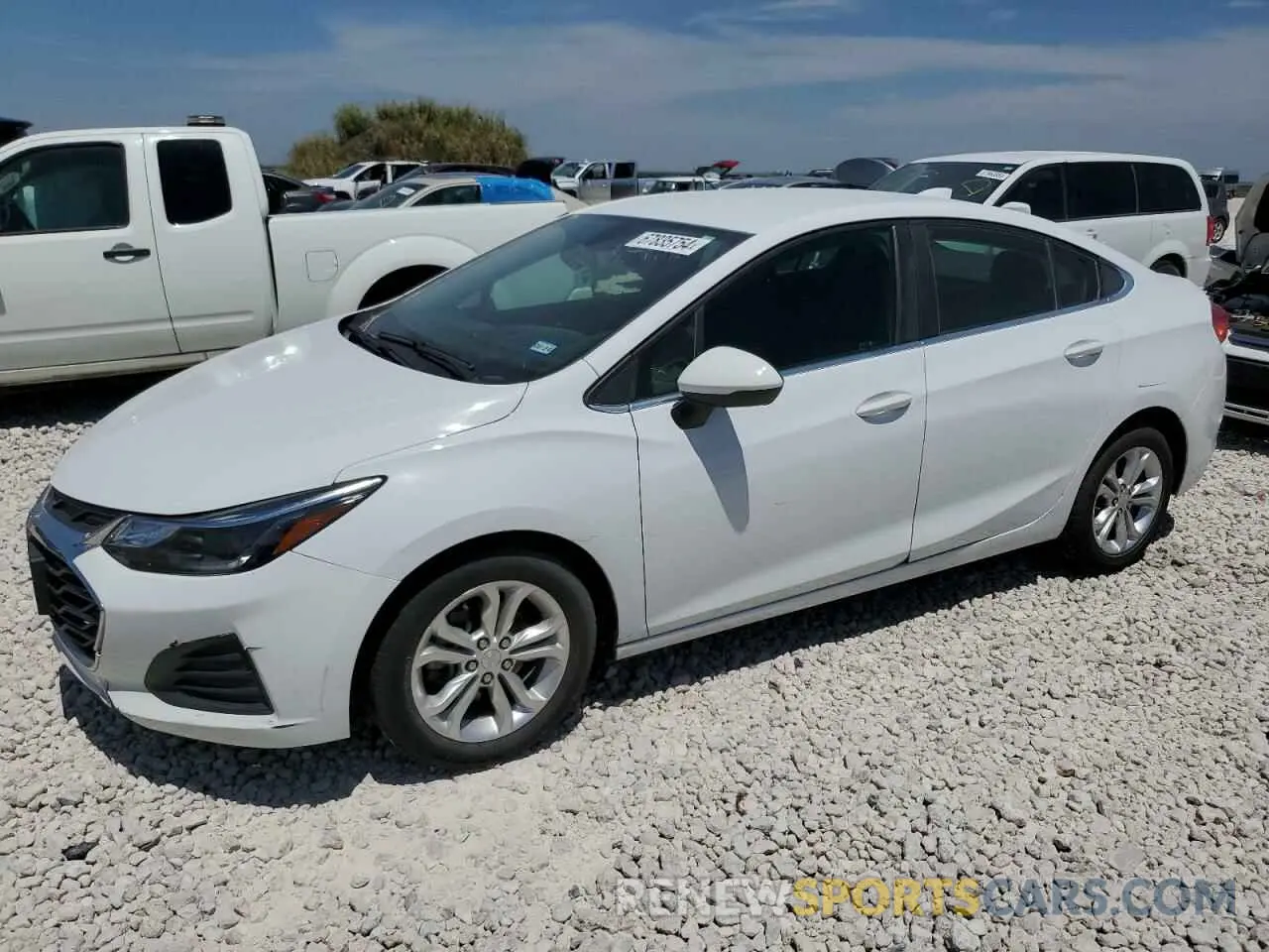 1 Photograph of a damaged car 1G1BE5SM4K7112357 CHEVROLET CRUZE 2019