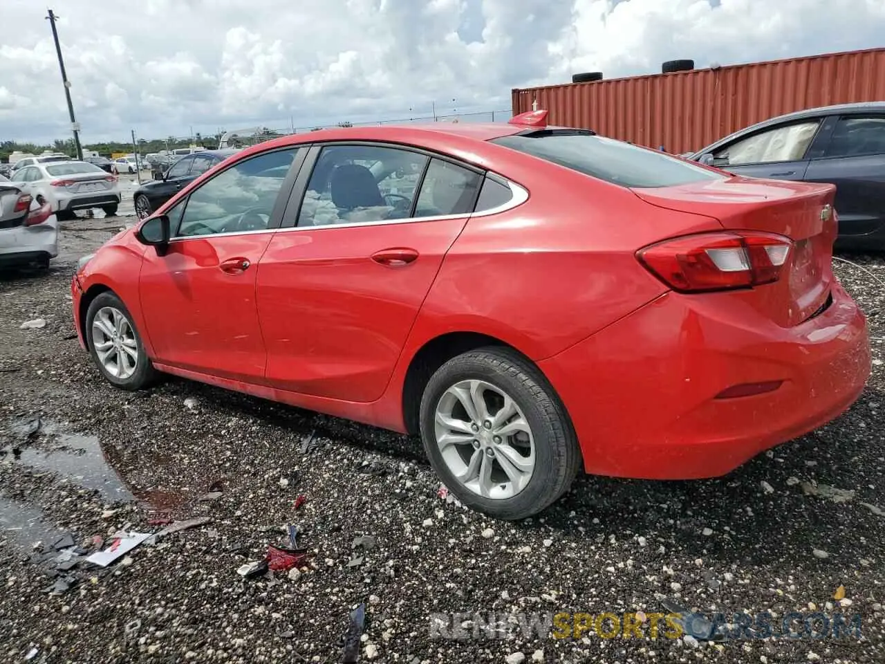 2 Photograph of a damaged car 1G1BE5SM4K7115856 CHEVROLET CRUZE 2019