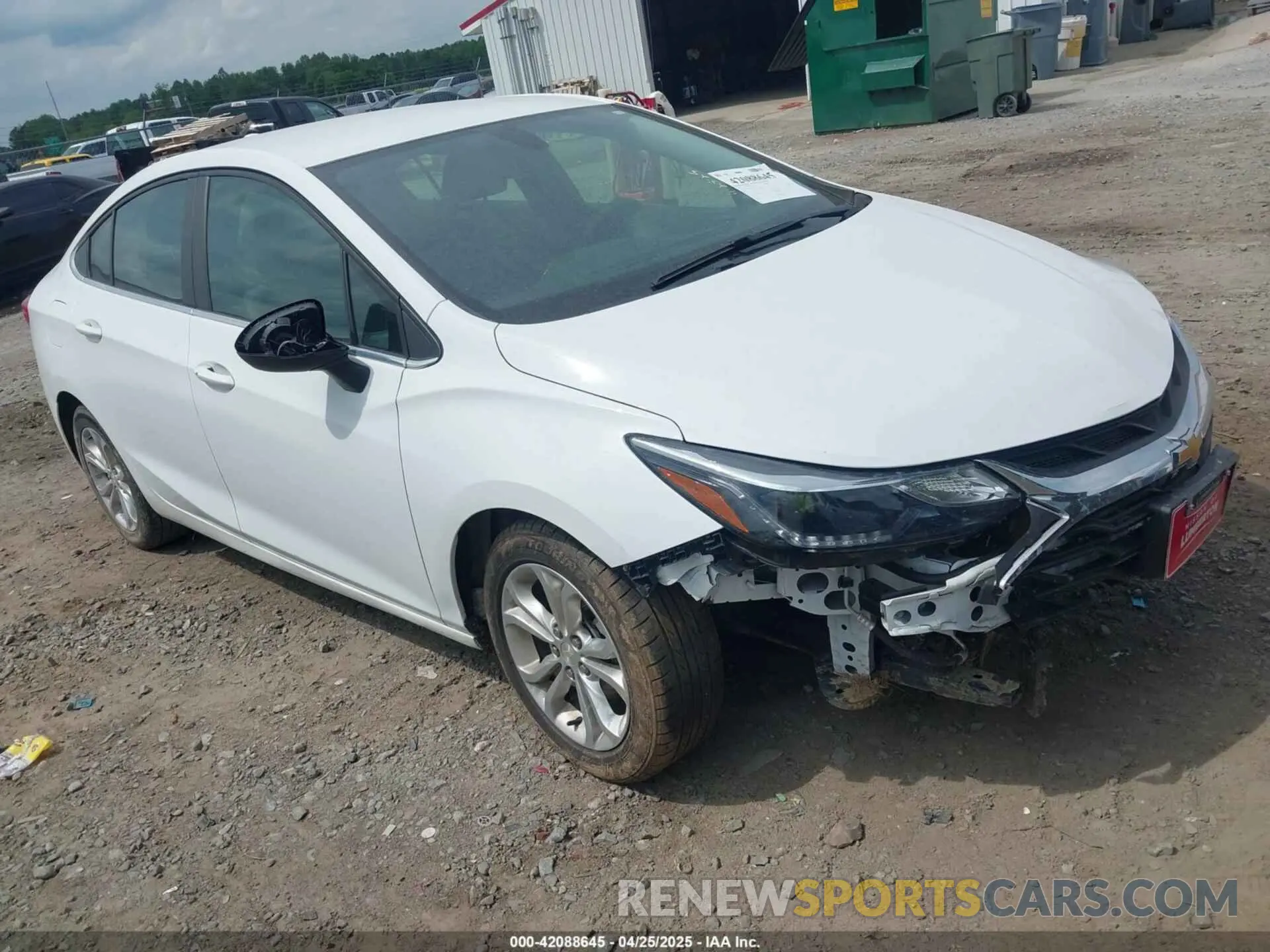1 Photograph of a damaged car 1G1BE5SM5K7114313 CHEVROLET CRUZE 2019