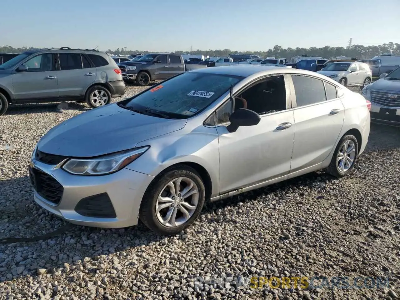 1 Photograph of a damaged car 1G1BE5SM5K7145559 CHEVROLET CRUZE 2019