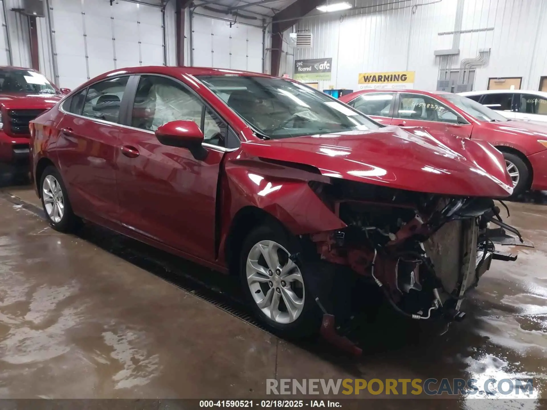 1 Photograph of a damaged car 1G1BE5SM6K7103756 CHEVROLET CRUZE 2019