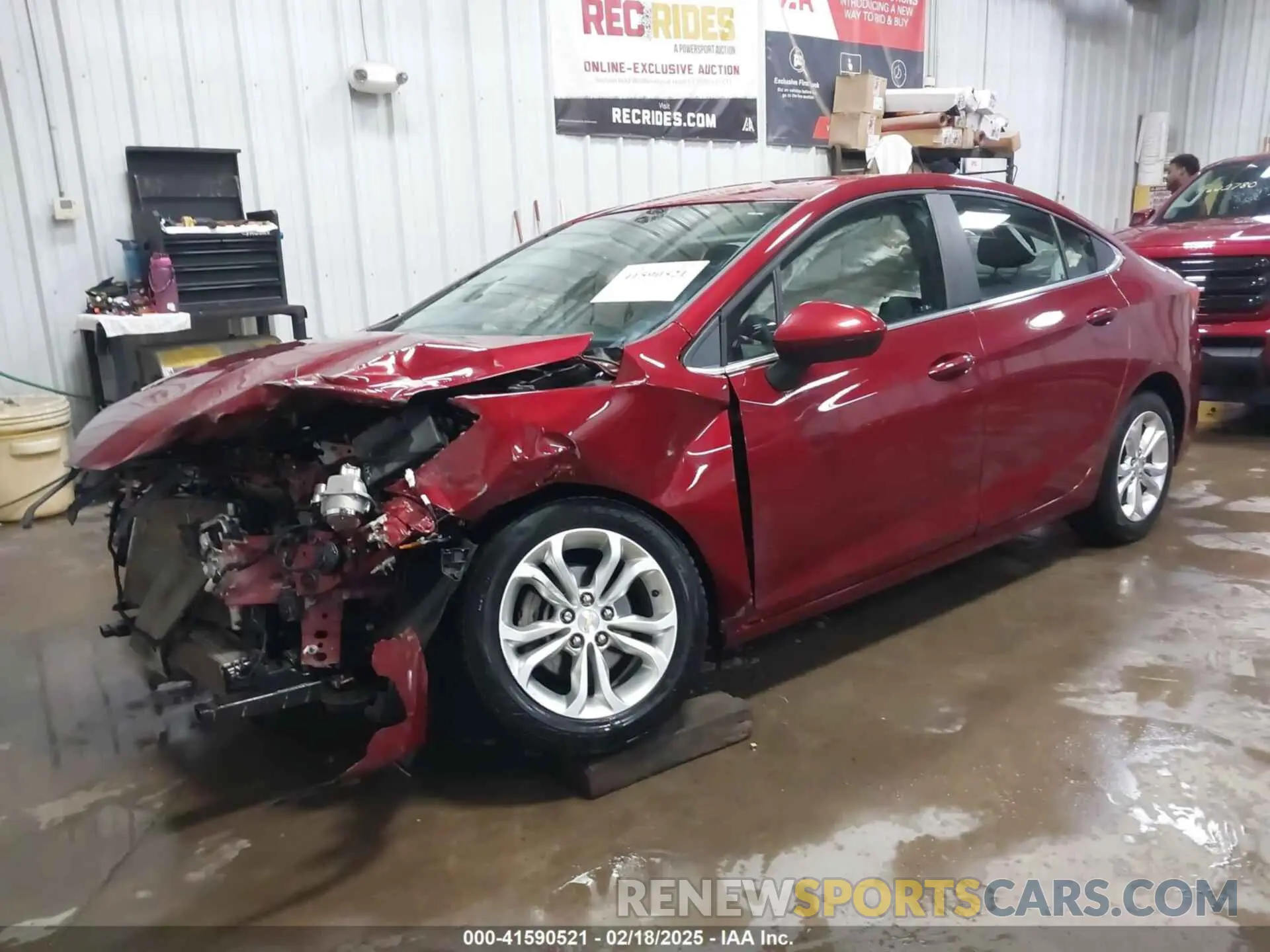 2 Photograph of a damaged car 1G1BE5SM6K7103756 CHEVROLET CRUZE 2019