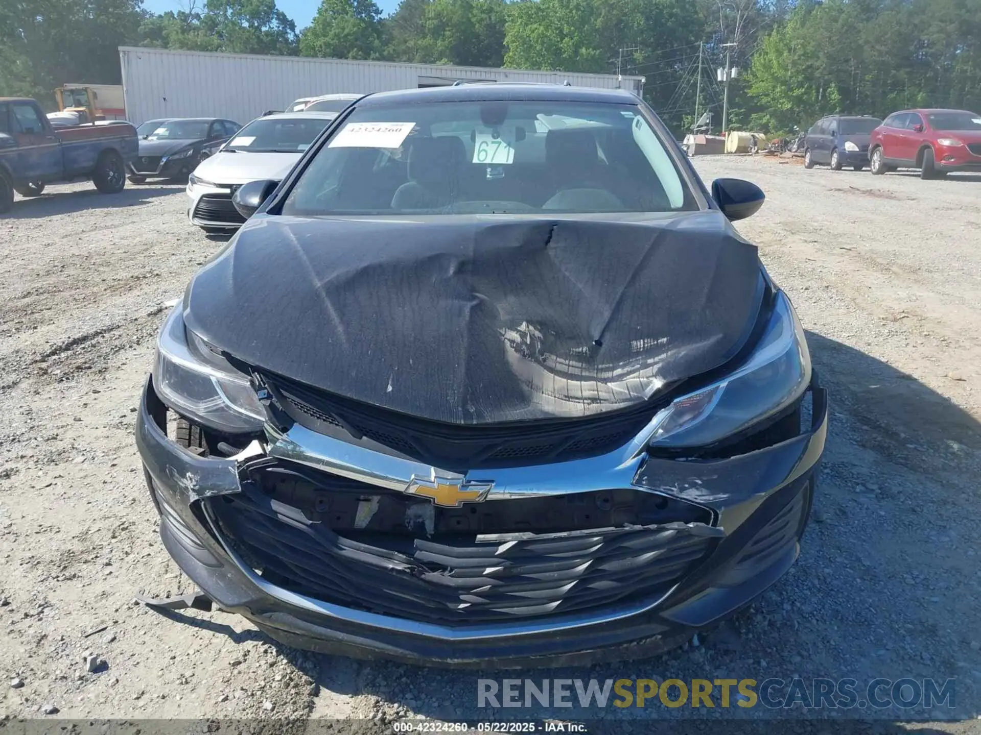12 Photograph of a damaged car 1G1BE5SM7K7119528 CHEVROLET CRUZE 2019
