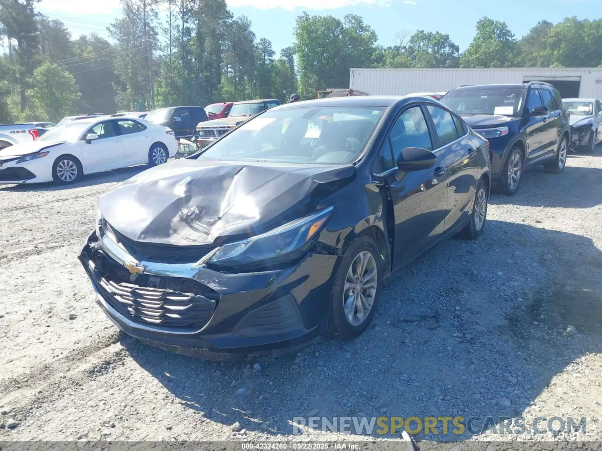 2 Photograph of a damaged car 1G1BE5SM7K7119528 CHEVROLET CRUZE 2019