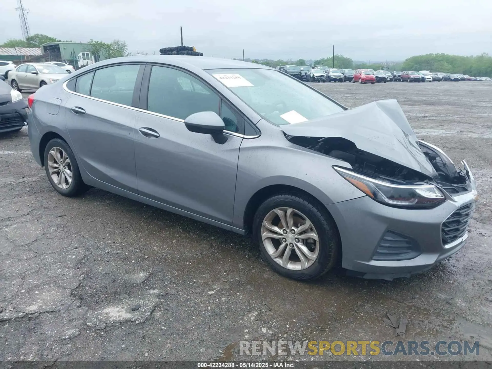 1 Photograph of a damaged car 1G1BE5SM8K7138508 CHEVROLET CRUZE 2019