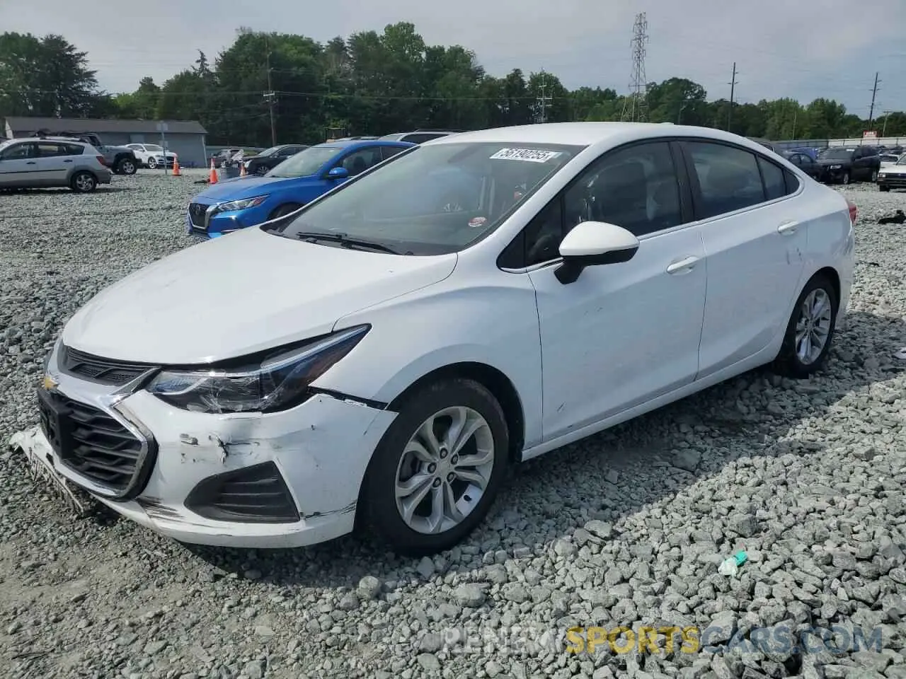 1 Photograph of a damaged car 1G1BE5SM9K7118154 CHEVROLET CRUZE 2019