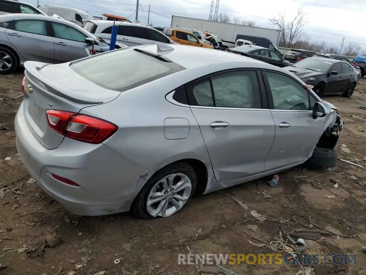 3 Photograph of a damaged car 1G1BE5SM9K7119904 CHEVROLET CRUZE 2019
