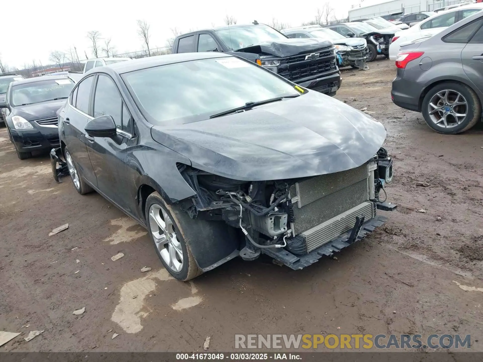 1 Фотография поврежденного автомобиля 1G1BF5SM9K7101240 CHEVROLET CRUZE 2019
