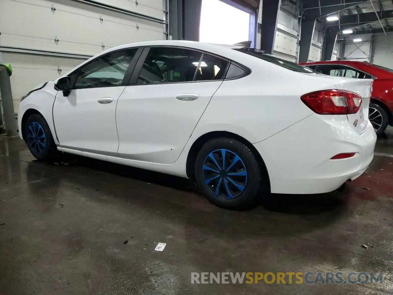 2 Photograph of a damaged car 1G1BJ5SM0K7103523 CHEVROLET CRUZE 2019