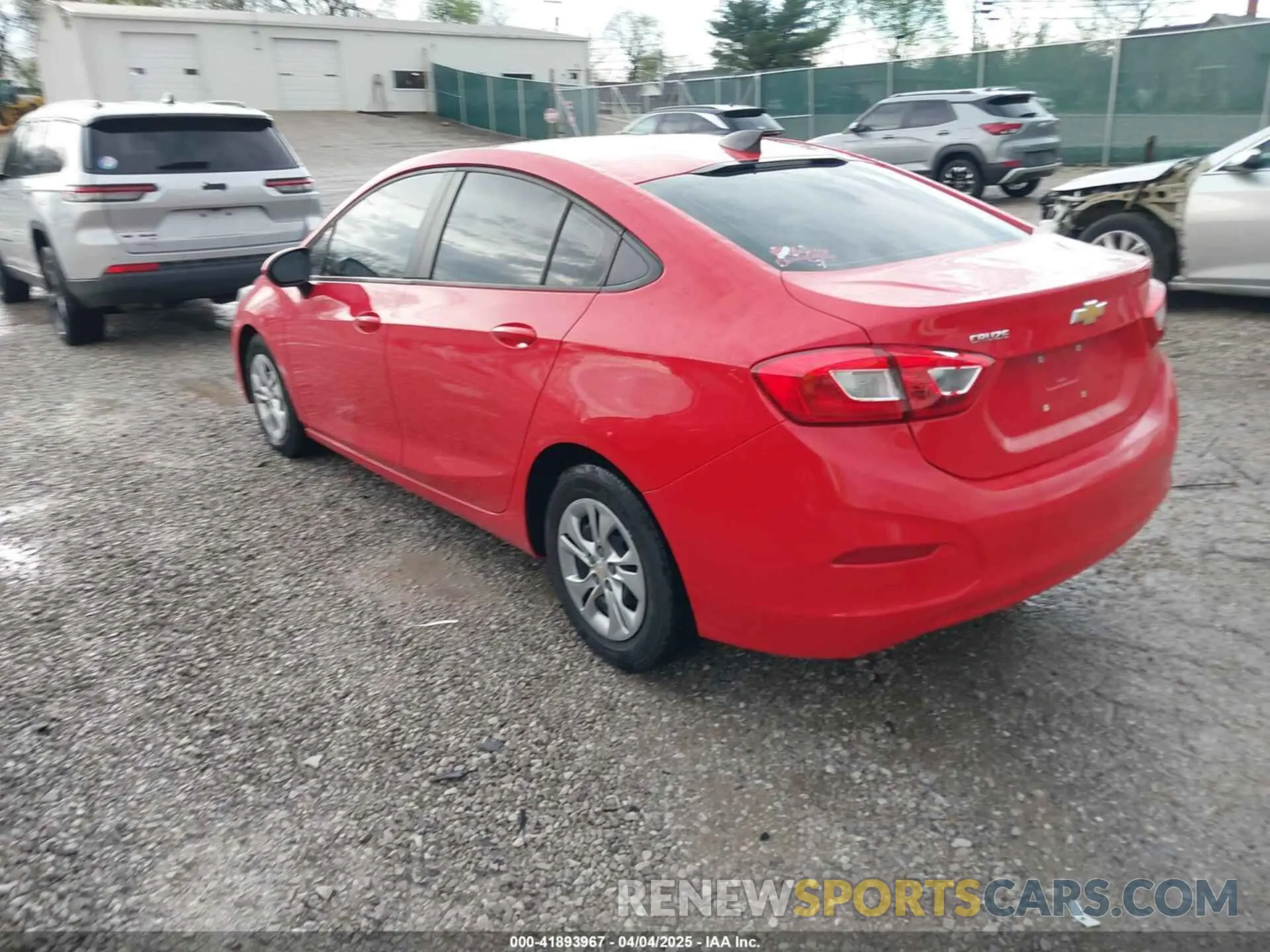 3 Photograph of a damaged car 1G1BJ5SM6K7102909 CHEVROLET CRUZE 2019