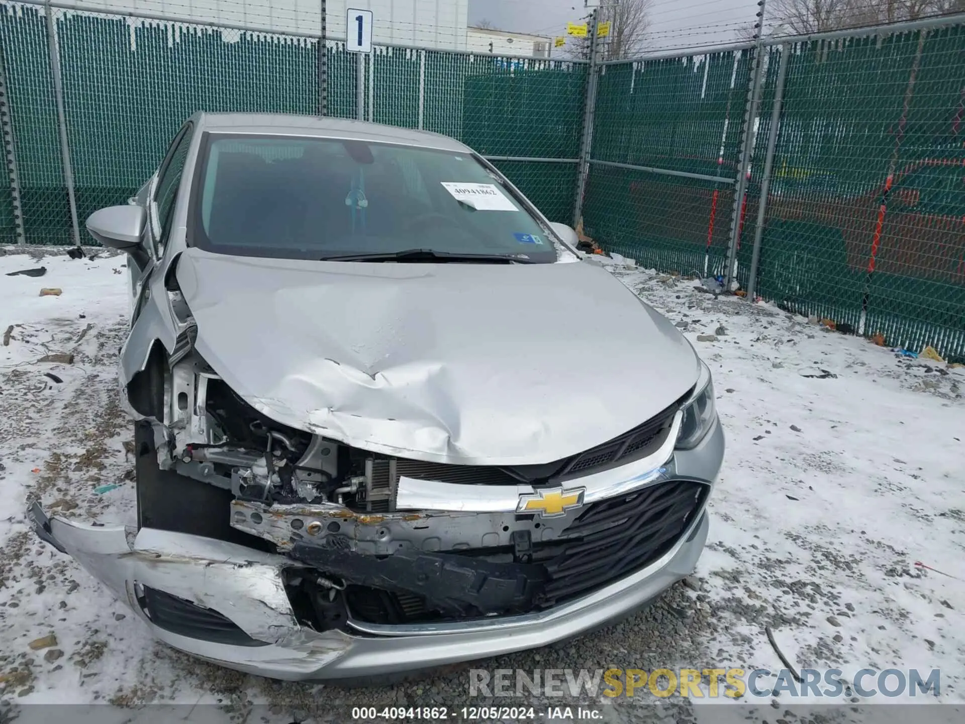 12 Photograph of a damaged car 3G1BC6SM4KS601922 CHEVROLET CRUZE 2019