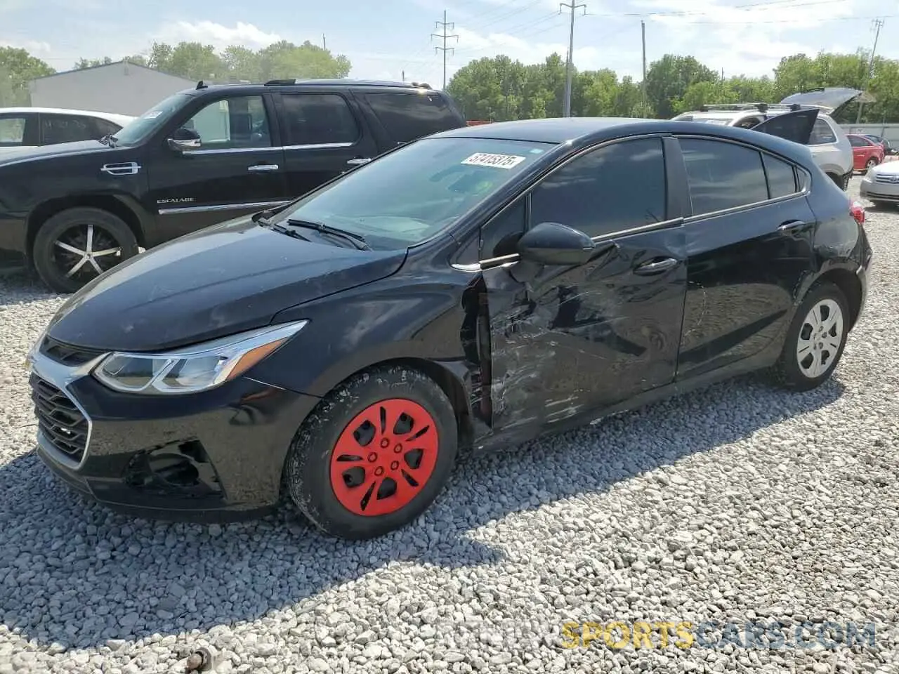 1 Фотография поврежденного автомобиля 3G1BC6SM8KS614639 CHEVROLET CRUZE 2019